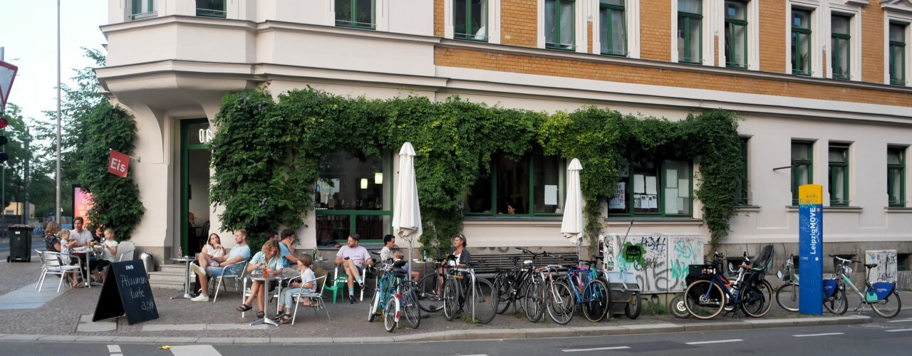 Kletterpflanzen am INO Cafe
