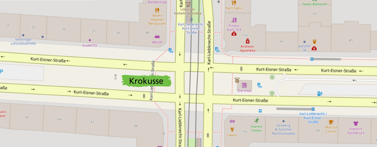 open street-Karte mit dem Standort der Pflanzaktion