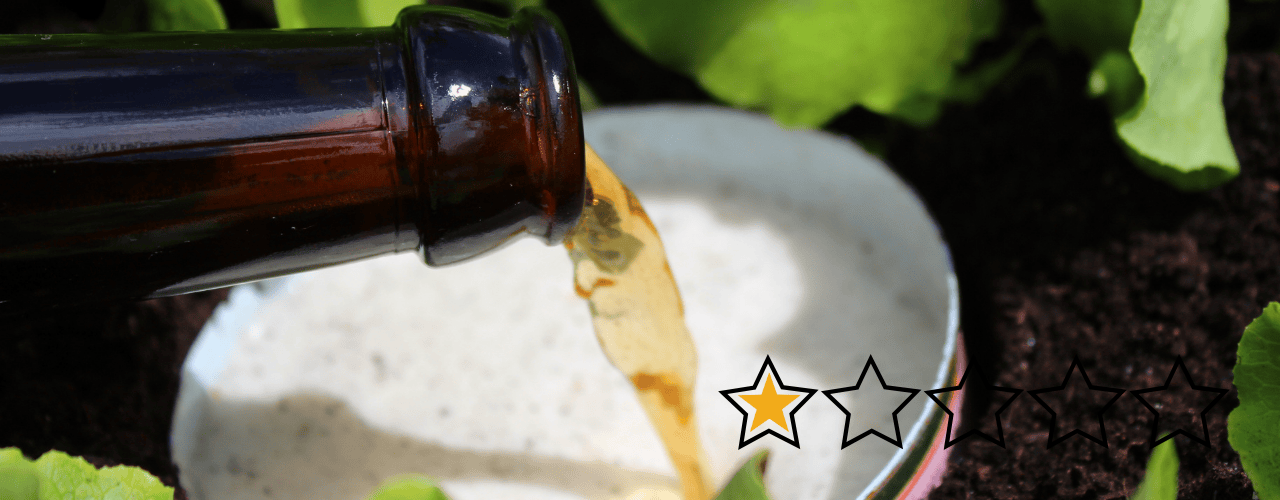 Bierfalle gegen Nacktschnecken