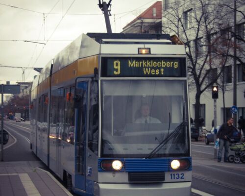Straßenbahn Linie 9 nach Markleeberg