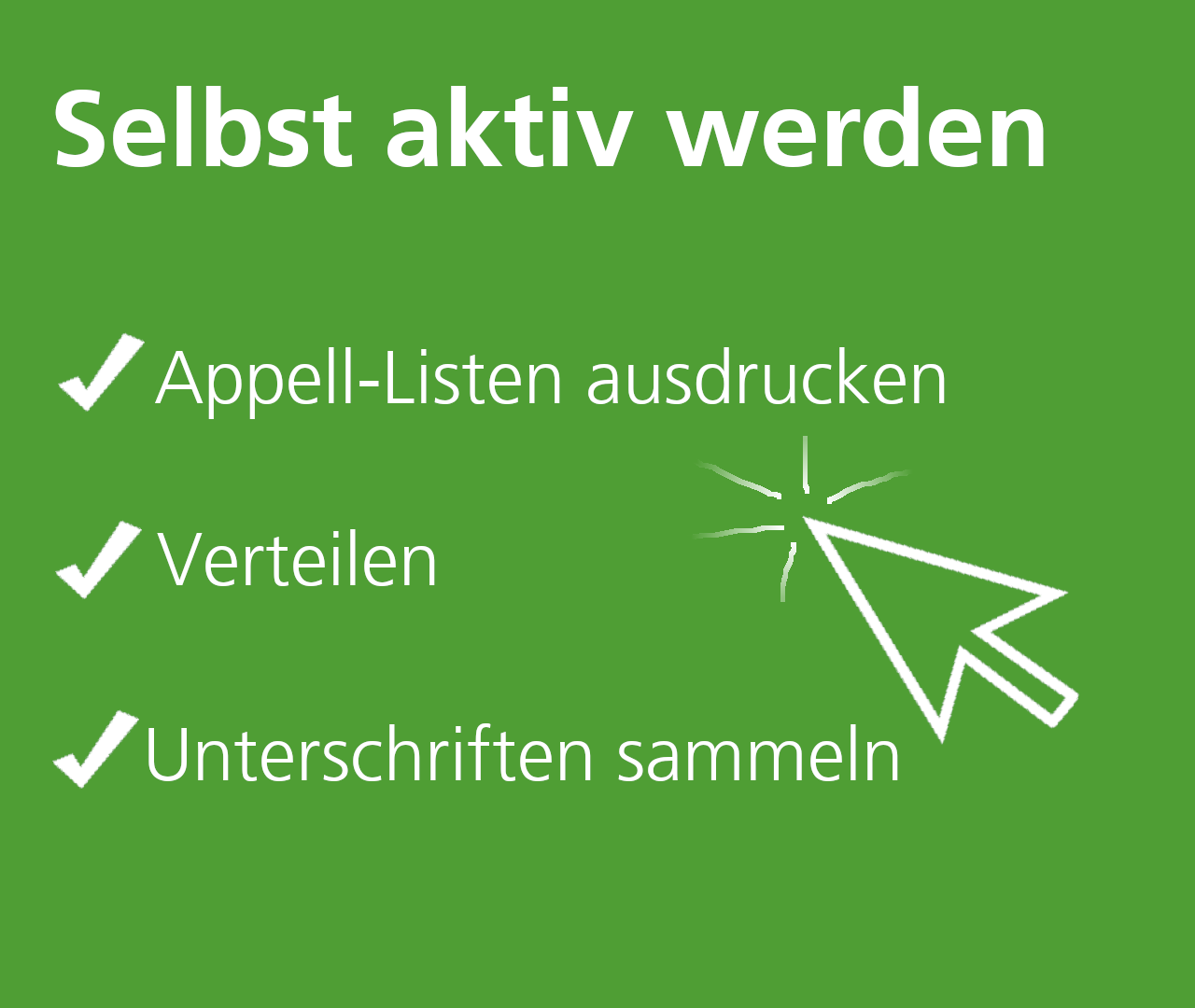 Petitionslisten zum Download: Hilf mit und sammel Unterschriften!