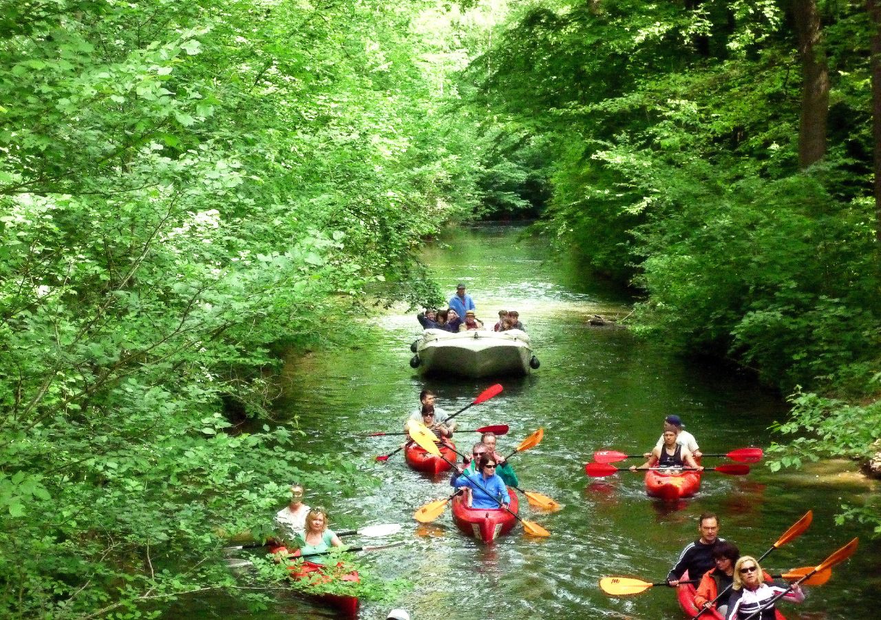 Boote auf dem Floßgraben